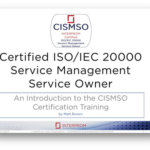 Certified ISO IEC 20000 Service Management Service Owner