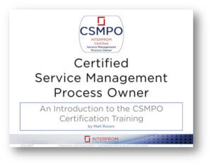 Certified Service Management Process Owner