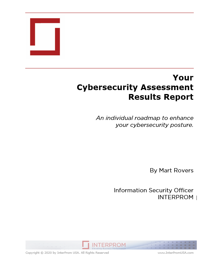 Cybersecurity Assessment Report Cover