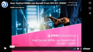 BRM Webinar - How Tactical BRMs can Benefit From ISOIEC 20000