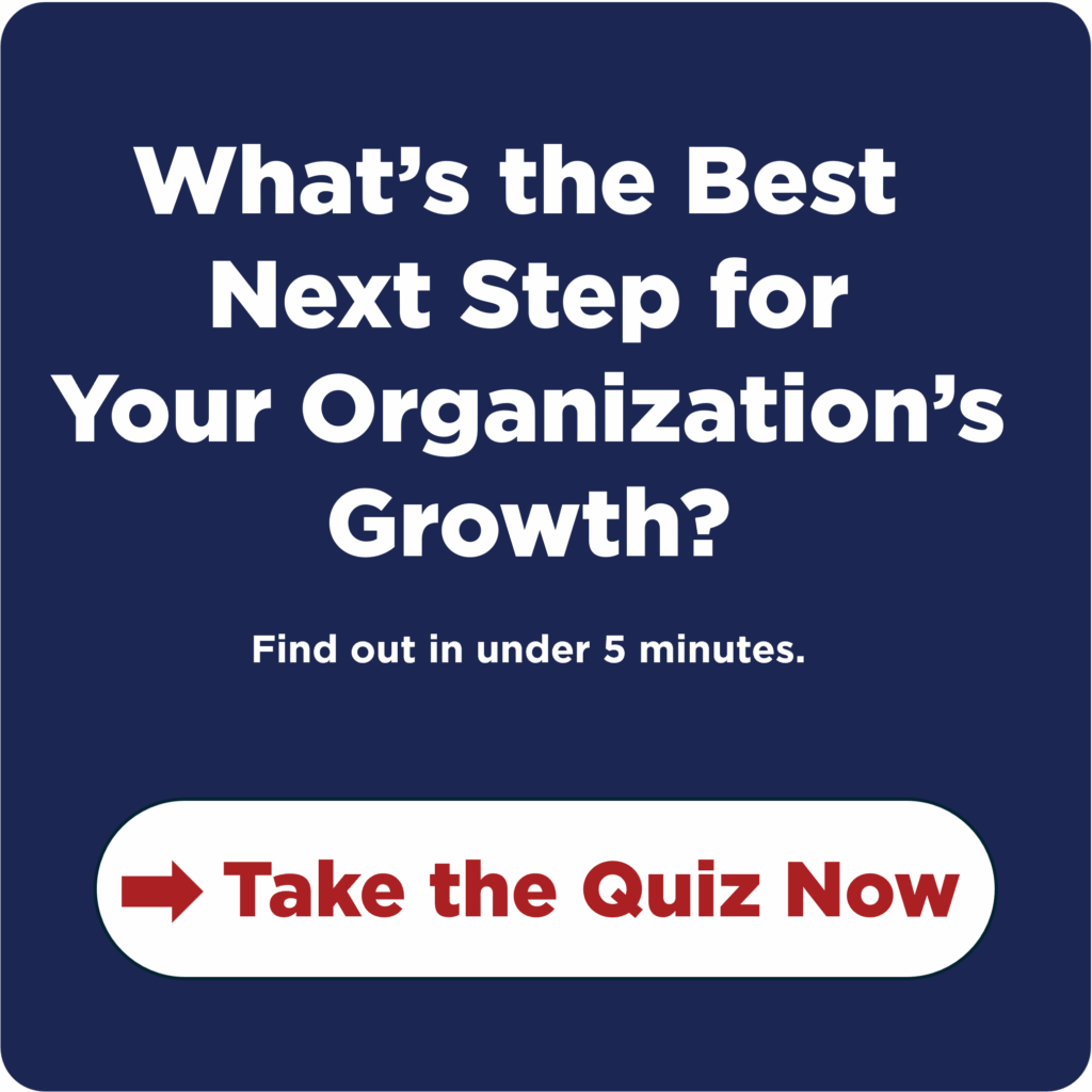 Organizational Maturity Quiz Button